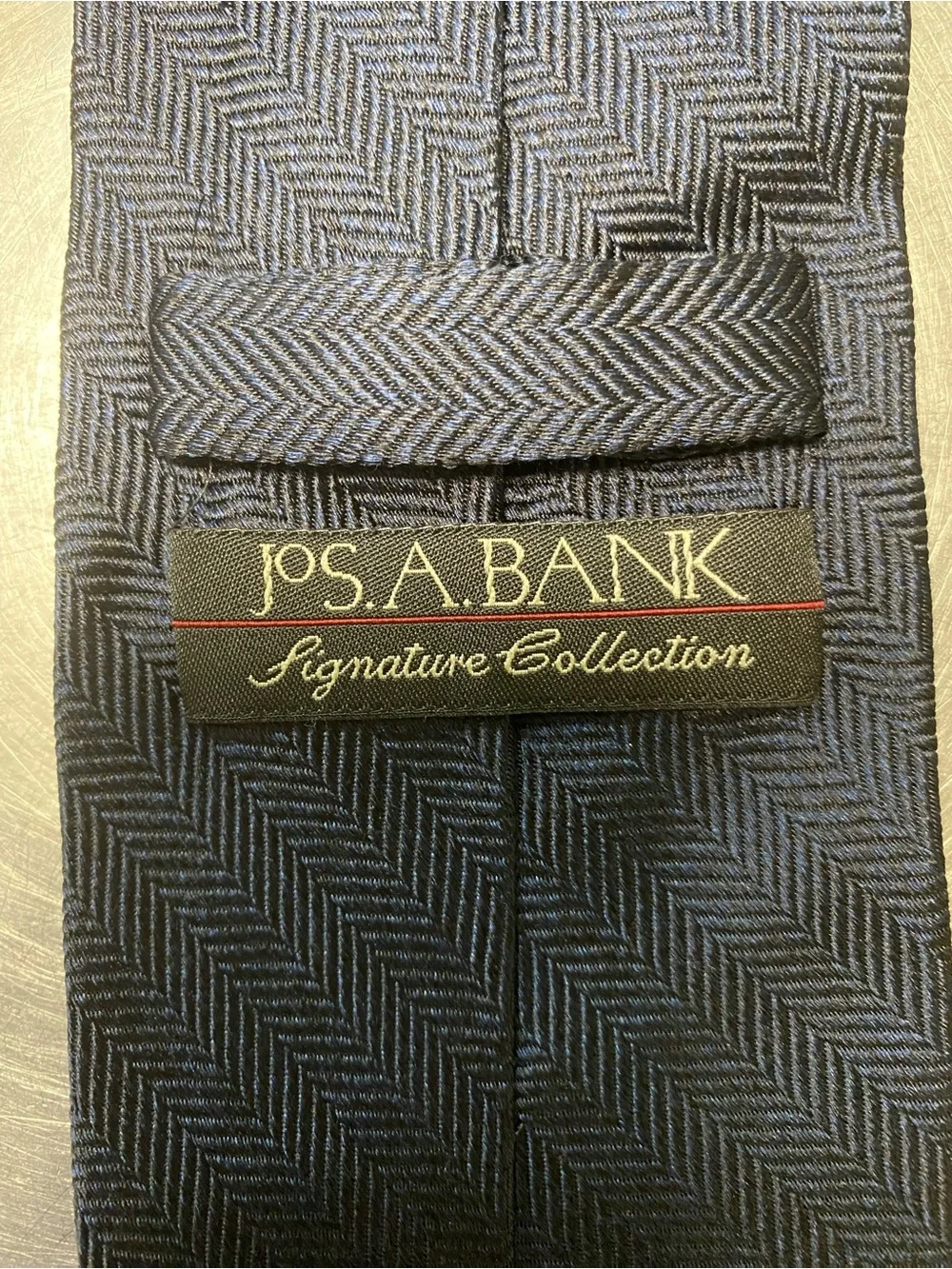 Jos. A. Bank Navy Herringbone Men's Tie